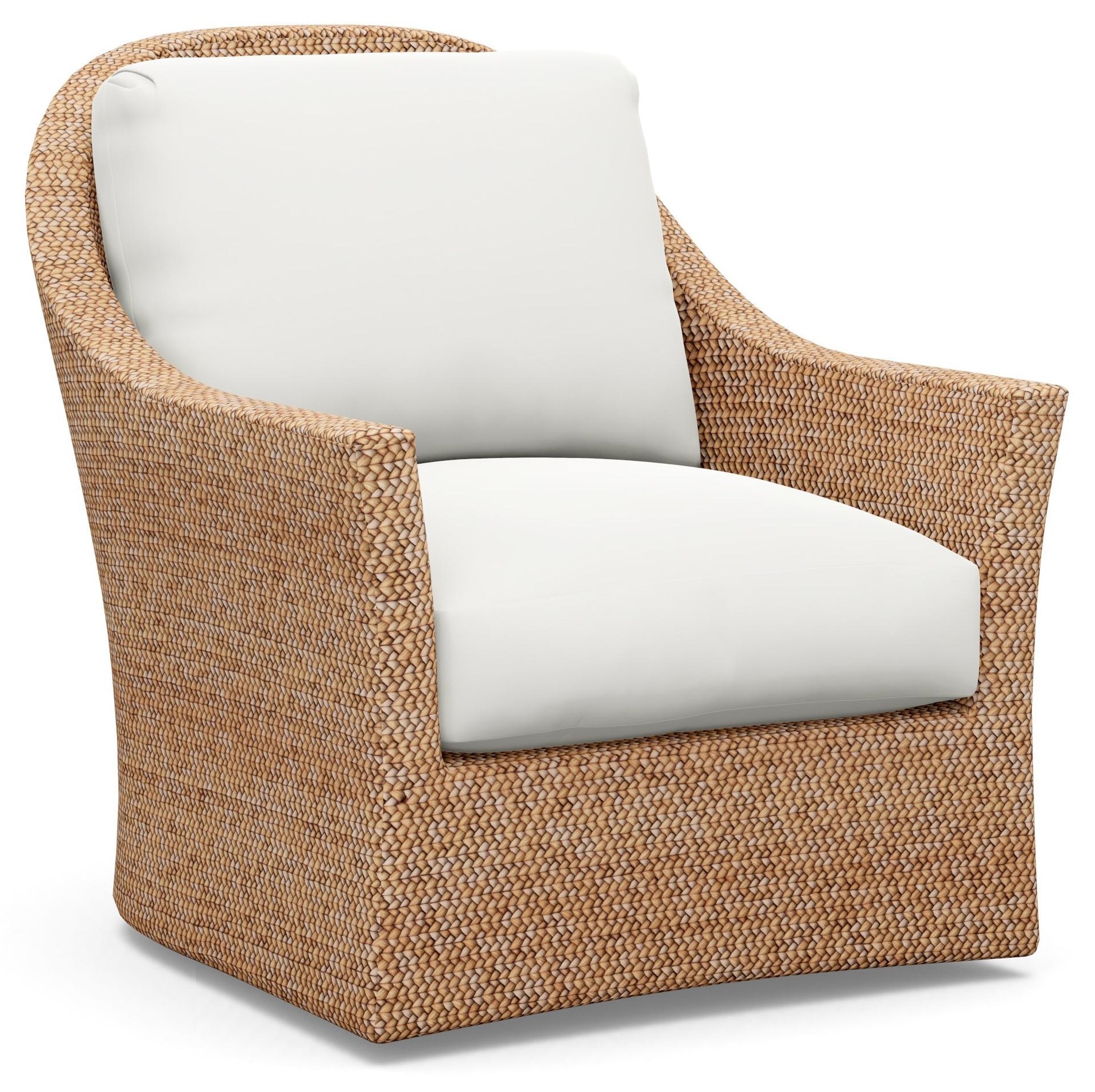 Tommy Bahama Home Palm Desert Soren Lampakanai Woven Swivel Chair
